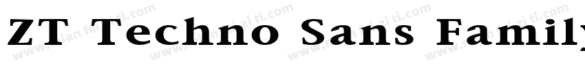 ZT Techno Sans Family字体转换